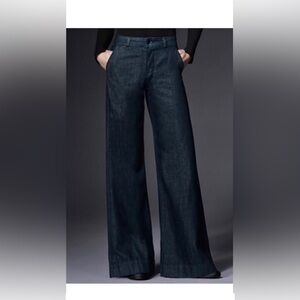 J BRAND Dark Blue Wide Leg Melody Trousers Size 24 NWT Denim Jeans